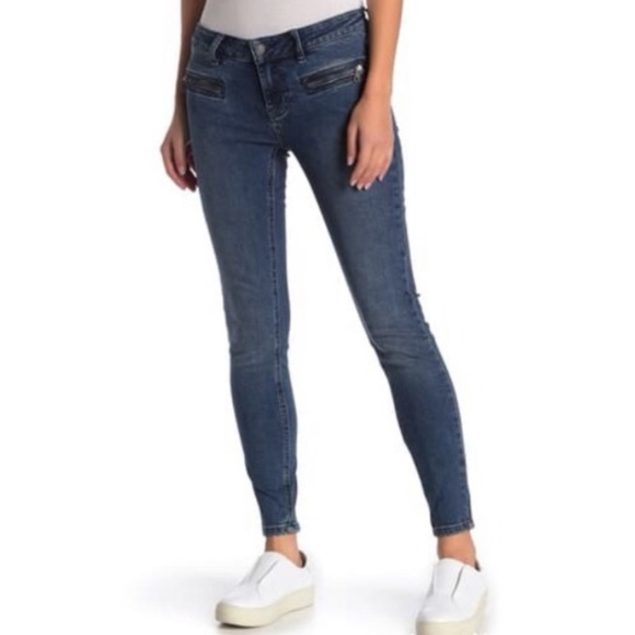 Free People Jet Low-Rise Skinny Jeans Size 25 - Picture 1 of 5